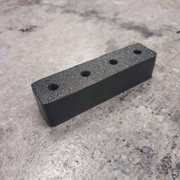 Rack- 4 Hole - HDPE Plastic - Perpendicular Mount